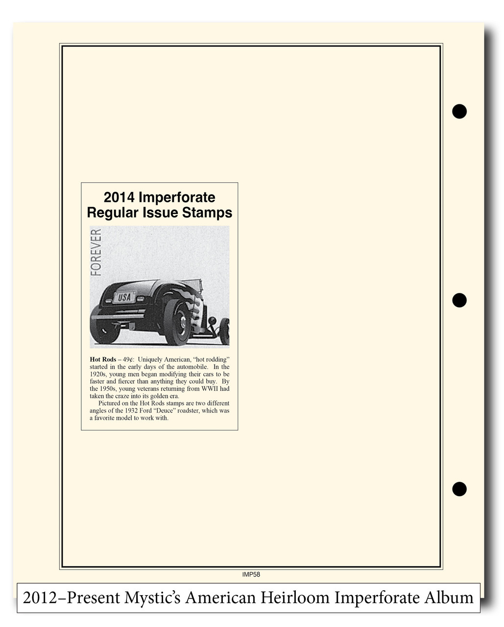 HLM900 - 1847-Present Set of 10 American Heirloom Album for US