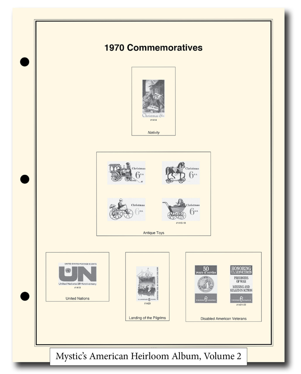 HLM900 - 1847-Present Set of 10 American Heirloom Album for US