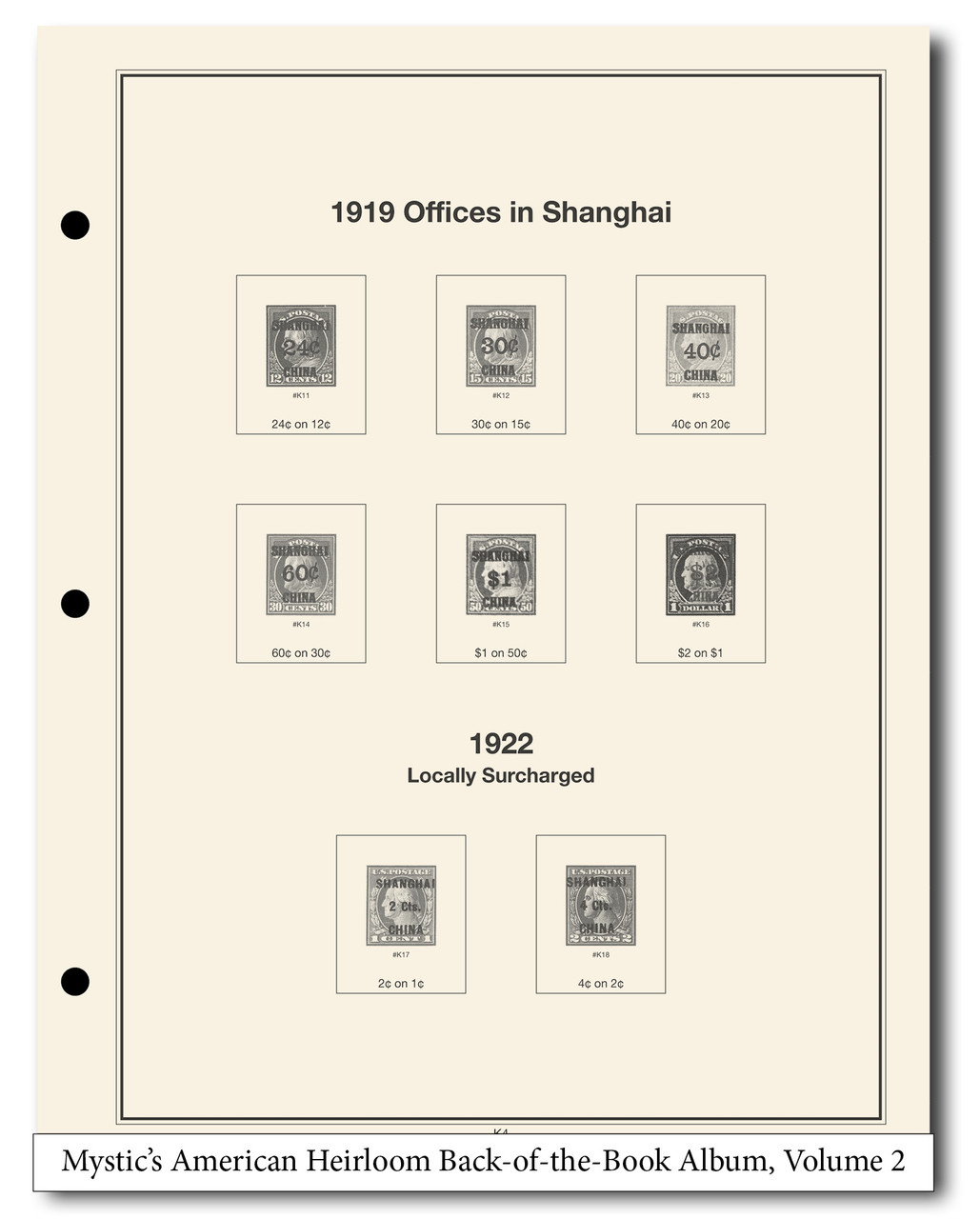 HLM900 - 1847-Present Set of 10 American Heirloom Album for US