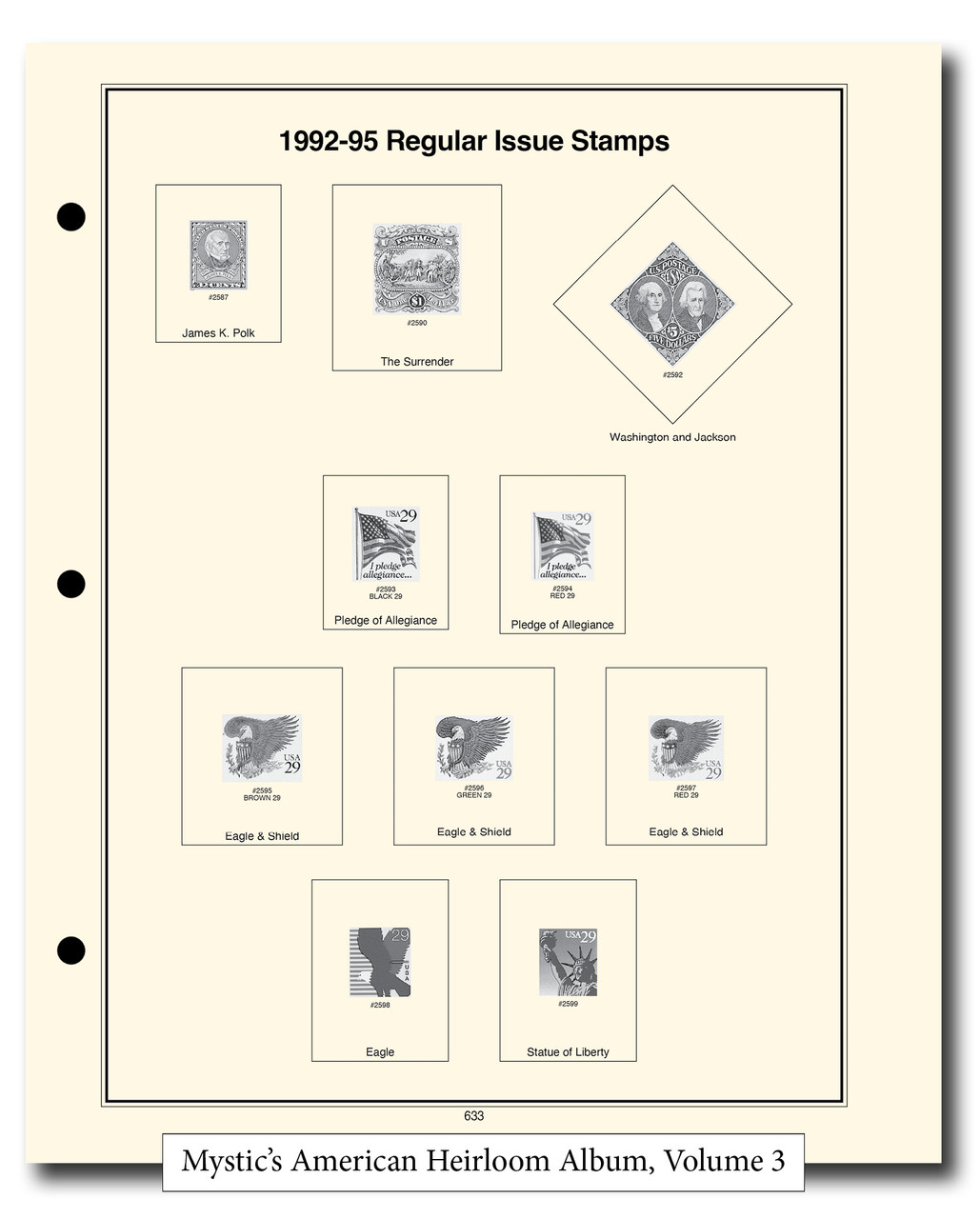 HLM900 - 1847-Present Set of 10 American Heirloom Album for US