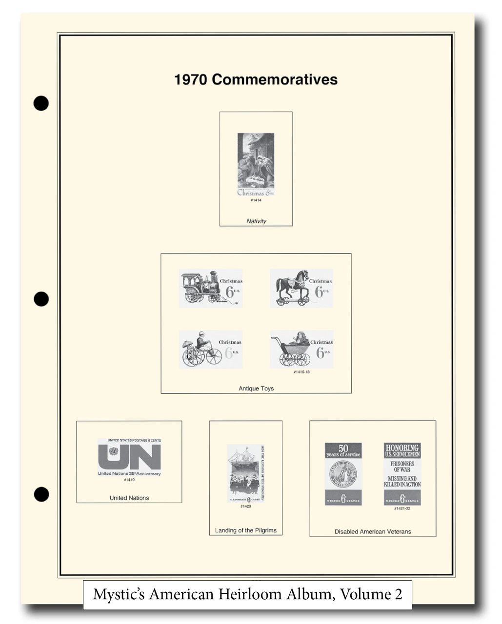 HLM000 - 1847-Present Complete Set of Six American Heirloom Albums for US Stamps
