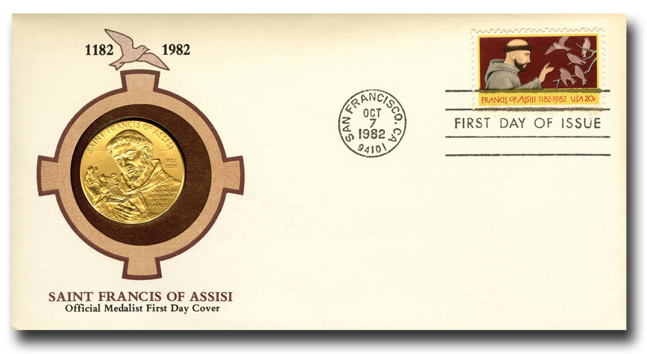 59063E - 1982 St Francis Gold Medalist Cover