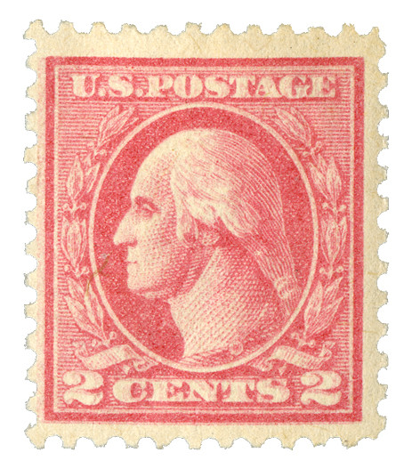 528c - 1920 2c Washington, Carmine, Offset Printing, Unwatermarked, Type Va, Perf. 11, Double Impression