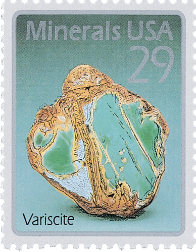 2702 - 1992 29c Minerals: Variscite - Mystic Stamp Company
