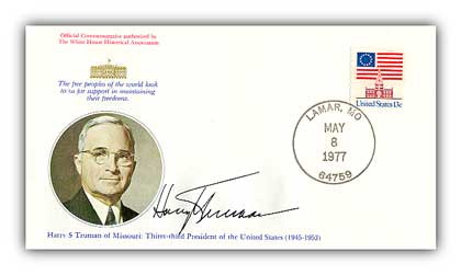 96116 - 1977 Harry S. Truman Commemorative Cover