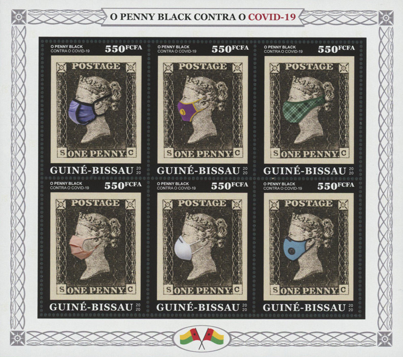 MFN094 - 2020 The Penny Black Against Covid-19, Mint Sheet, Guinea-Bissau