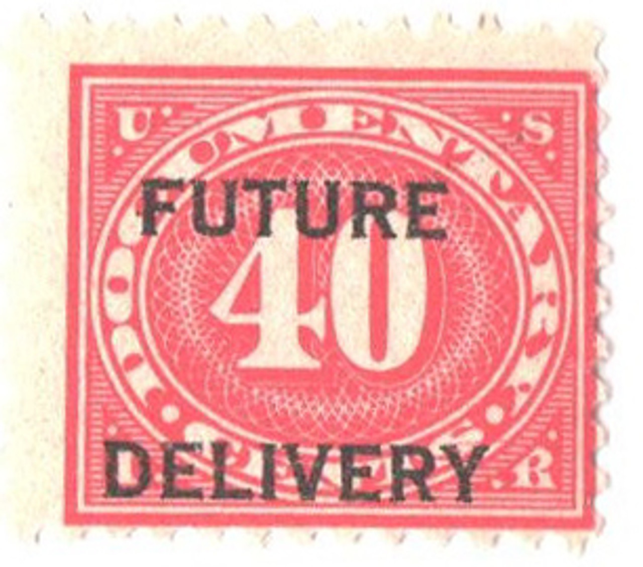 RC7 - 1918-34 40c Future Delivery Stamp - type I, carmine rose