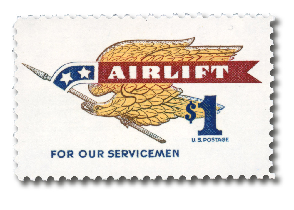 1341 - 1968 $1 Airlift - Mystic Stamp Company
