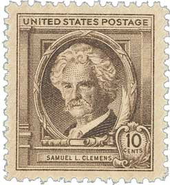 863 - 1940 10c Famous Americans Series: Samuel L. Clemens