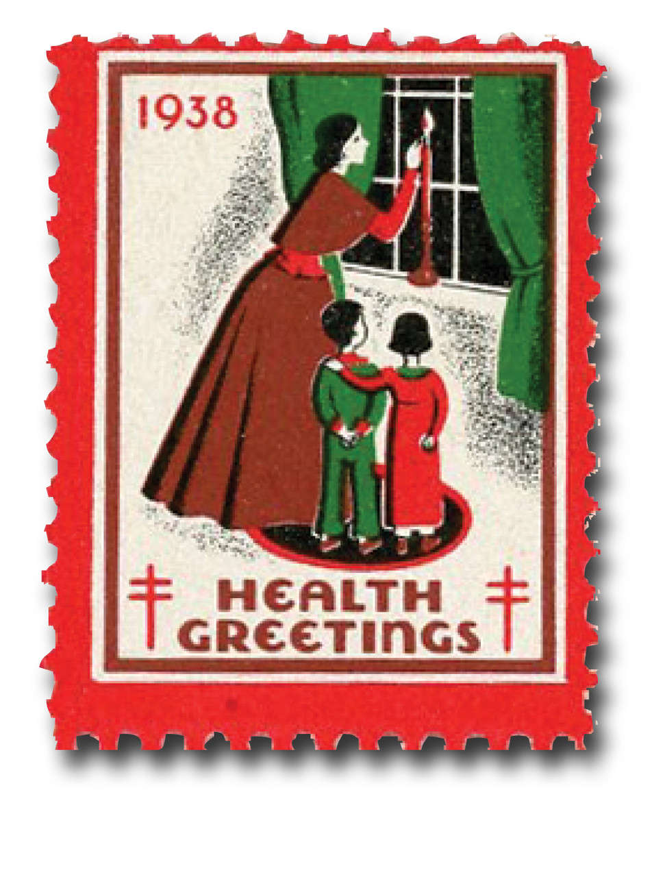 WX93 - 1938 National Tuberculosis Association Christmas Seal, Perf