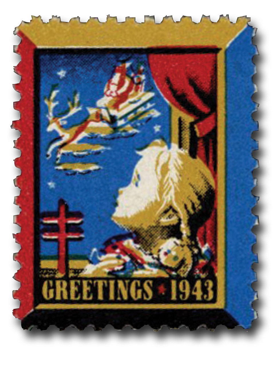 WX113 - 1943 National Tuberculosis Association Christmas Seal