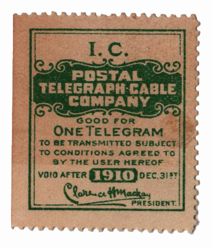 15TO12 - 1910 Illinois Central Railroad Telegraph, Dark Green