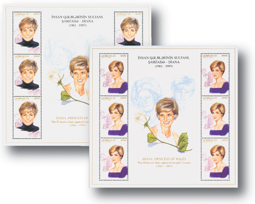 M5149 - Princess Diana set, 2 S/S, 2 strips of 4