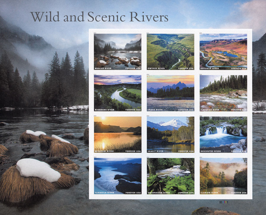5381 - 2019 First-Class Forever Stamp - Wild and Scenic Rivers