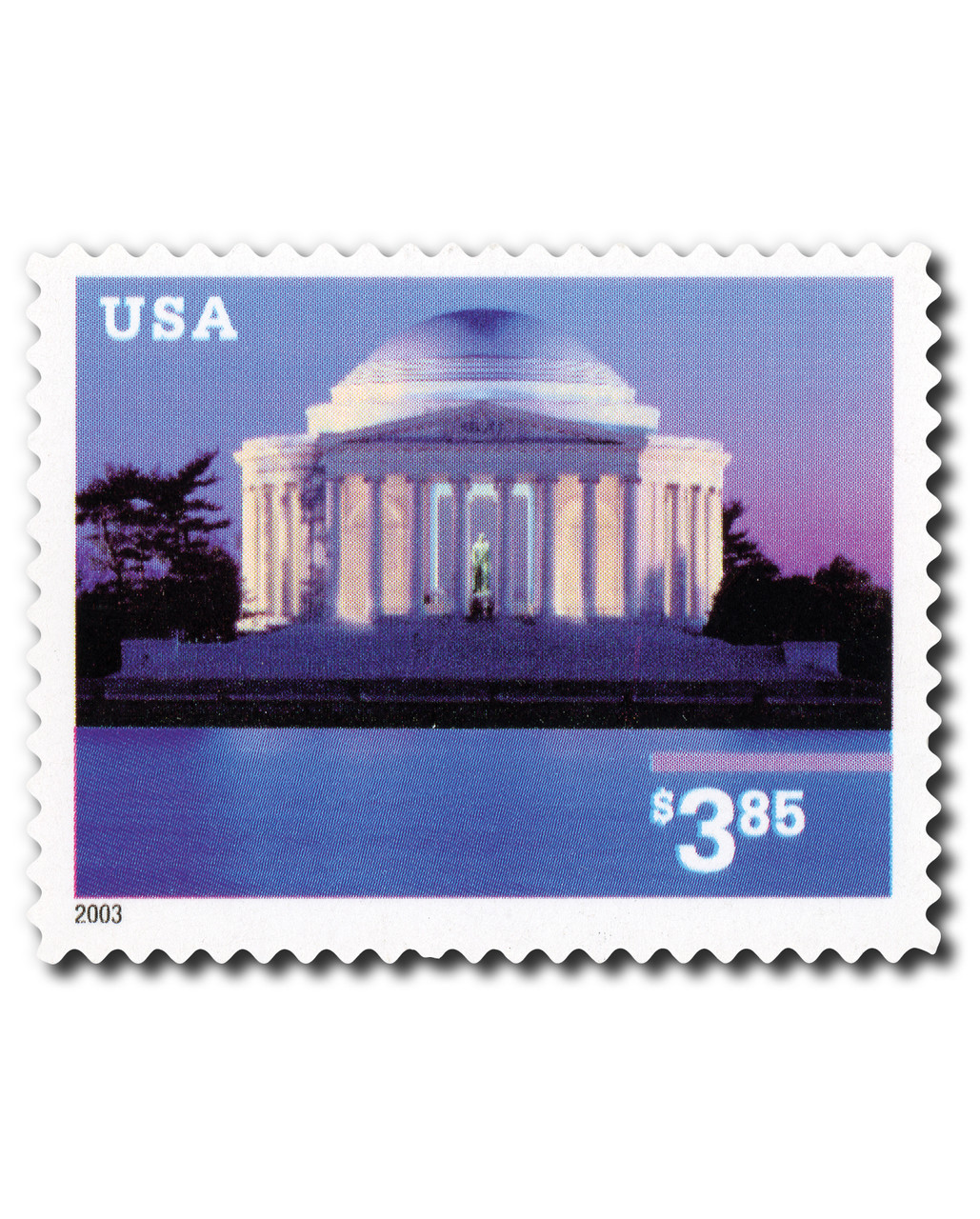 3647A - 2003 $3.85 Jefferson Memorial, Priority Mail - Mystic