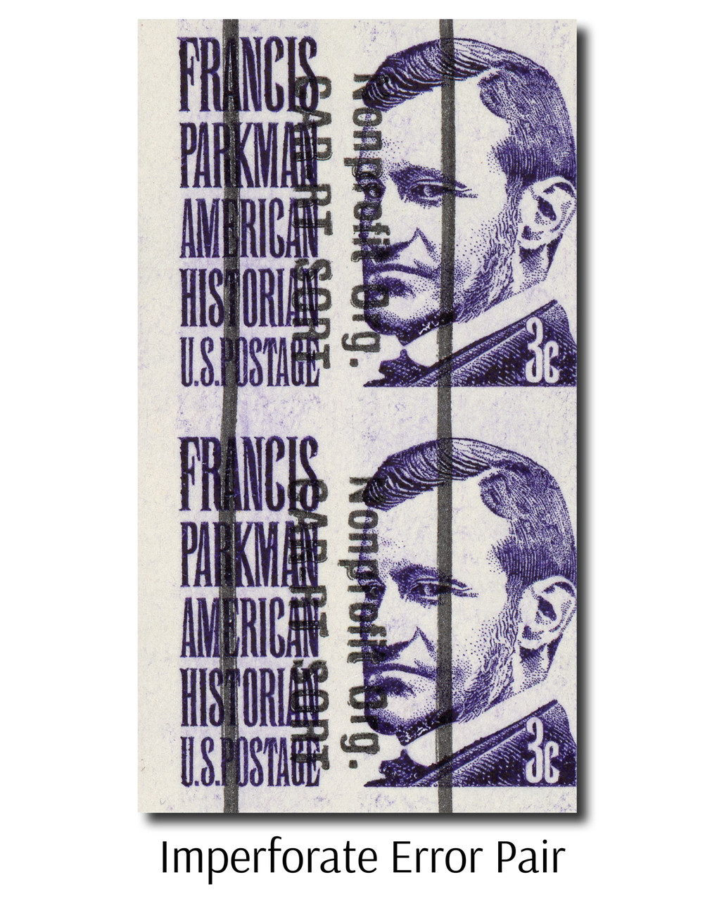 1297c - 1975 3c Prominent Americans: Francis Parkman, Untagged