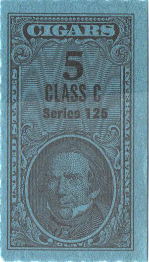 TC2621a - 1955, 5 Cigar Revenue Tax Stamps - Class C, Series 125