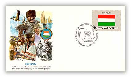 8A340 - 1980 15c Flags of the UN/Hungary