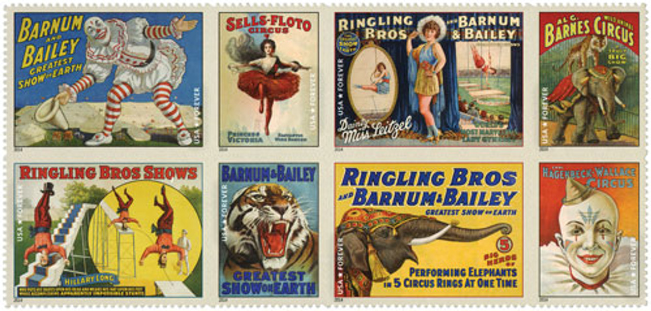 4898-4905 - 2014 First-Class Forever Stamp - Vintage Circus Posters