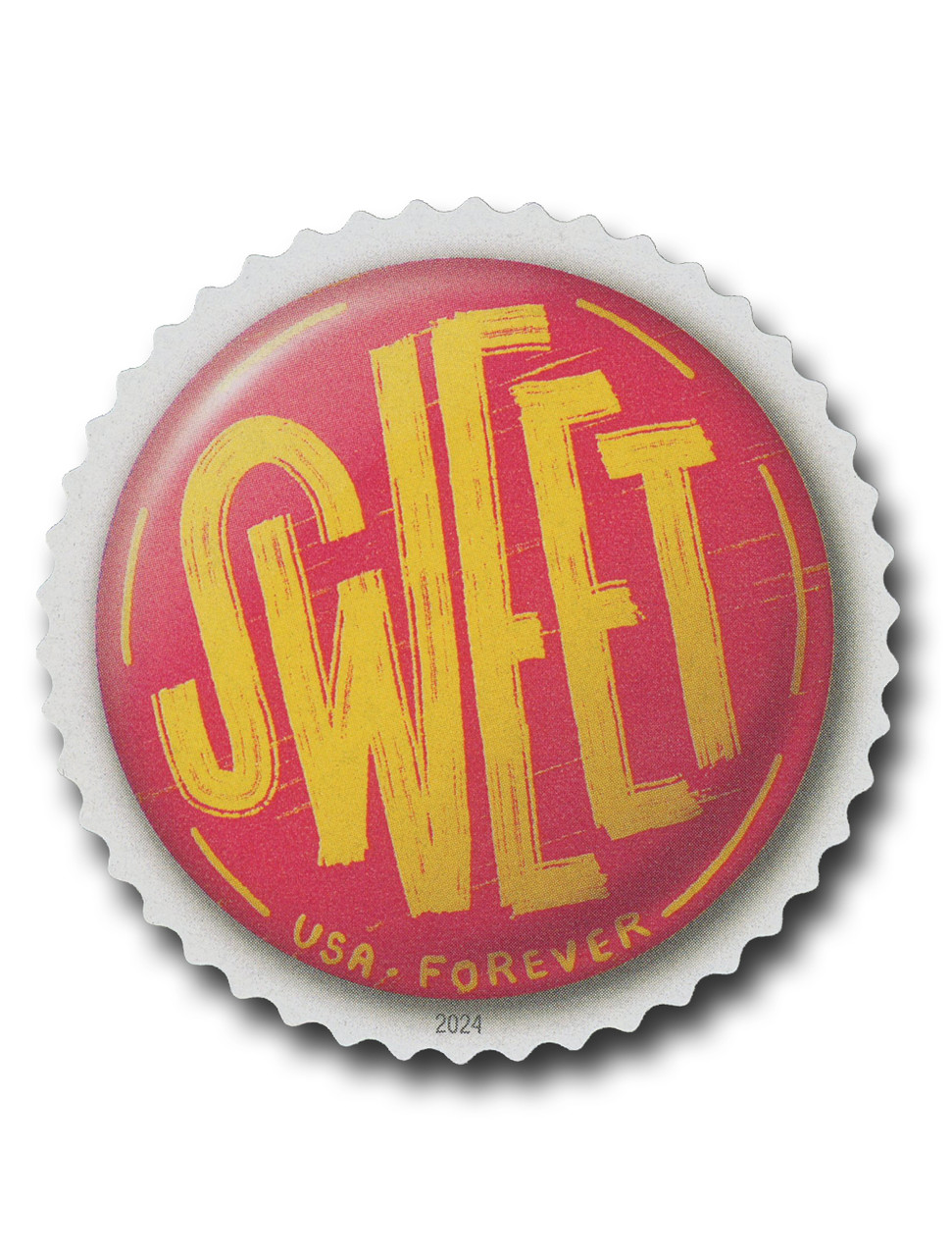 切手42 5922 - 2024 First-Class Forever Stamp - Pinback Buttons: Sweet