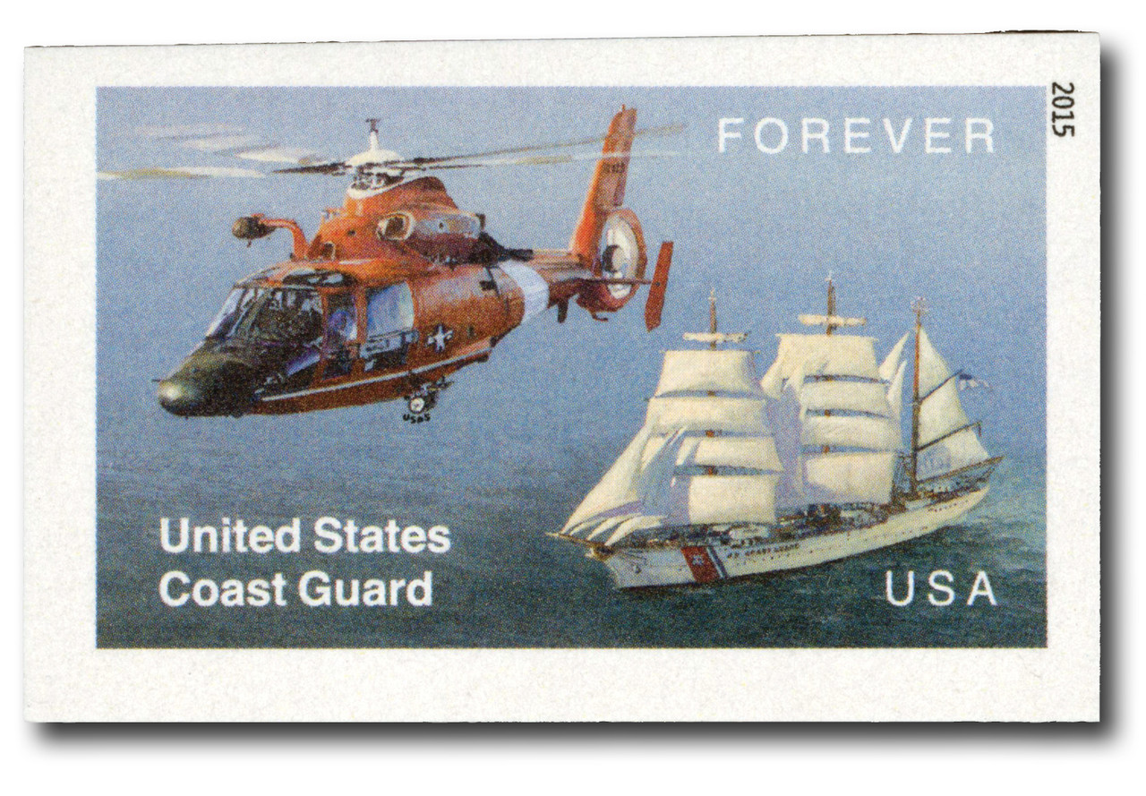 5008a - 2015 First-Class Forever Stamp - Imperforate United States Coast Guard