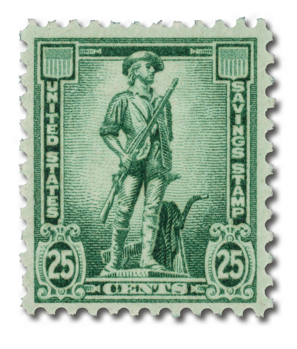 S2 - 1954 25c Savings, Blue Green