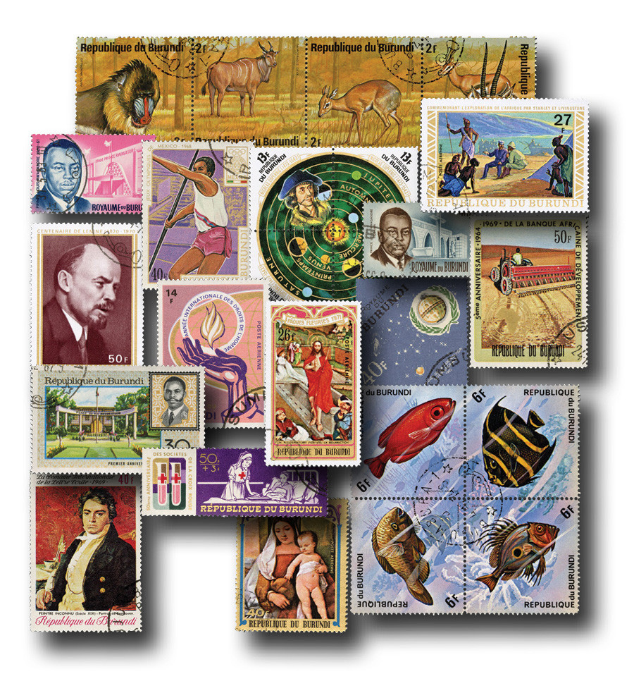 M3136 - Burundi, 100 stamps