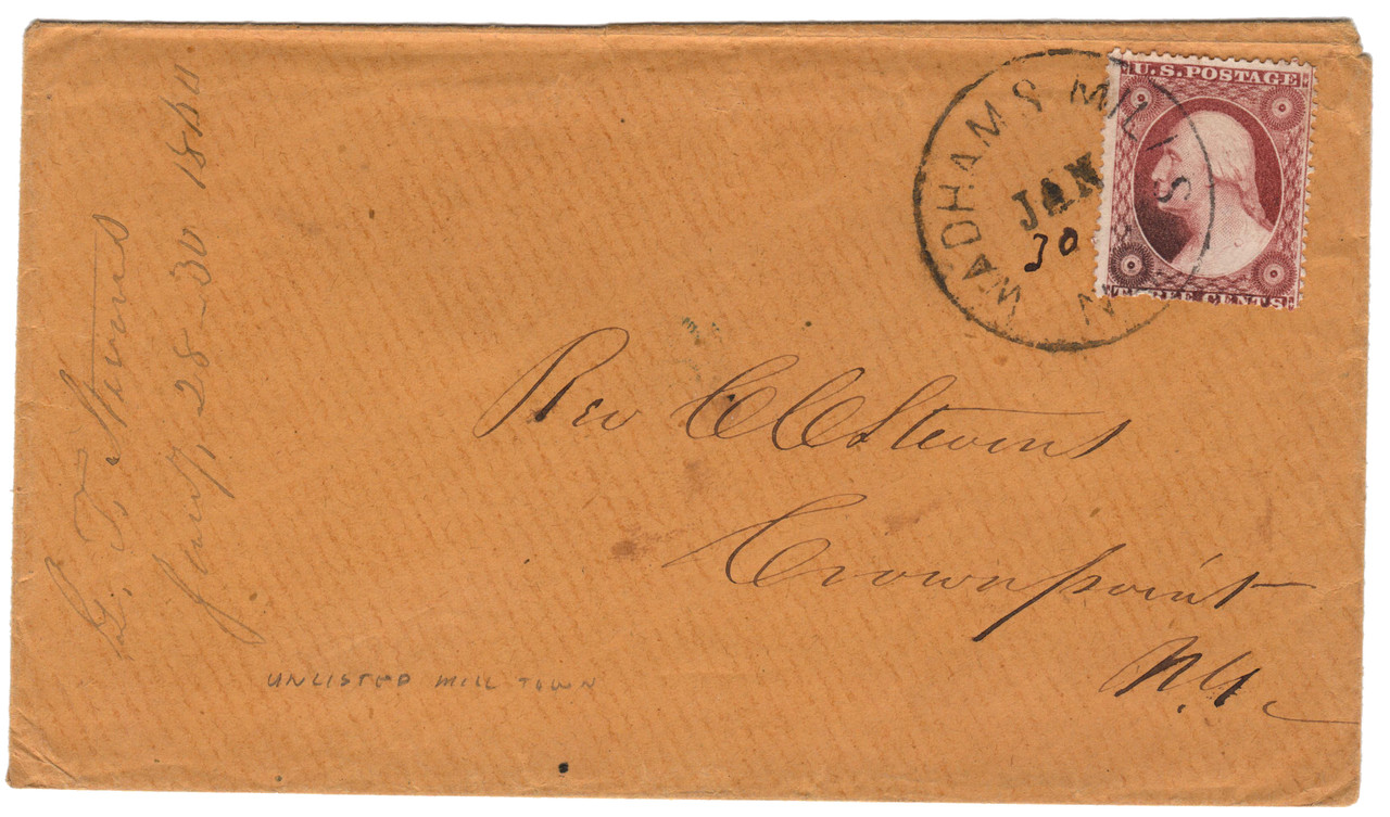 MRS1824 - 1857 3c Washington, Type III (#26)