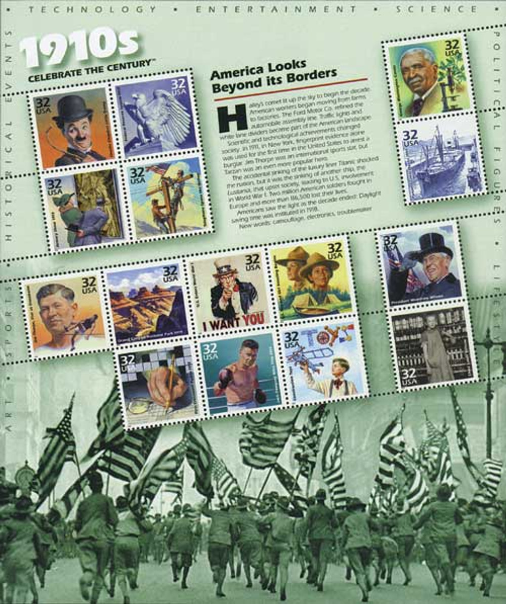 3183 - 1998 32c Celebrate the Century: 1910s - Mystic Stamp Company