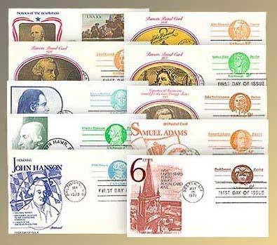 51501 - 1977 US Patriots Post Cards