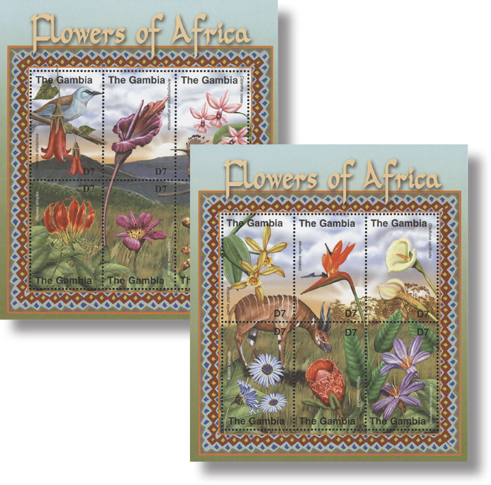 M12354 - 2001 Flowers of Africa; Scott Numbers 2461 & 2462