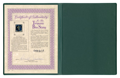 BLUE2xxx - 1840 2 Pence Blue, 3-4 Margins, with Presentation