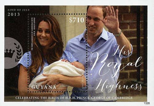 M11233 - 2013 Guyana s/s Will&Kate w Prince Georg