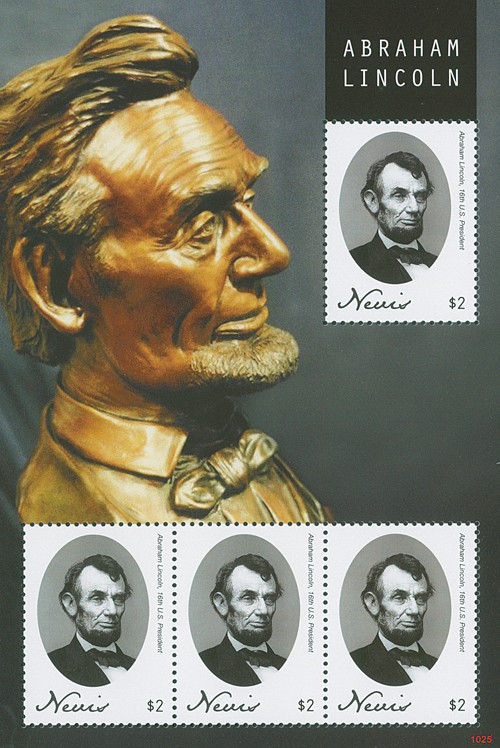 M10802 - 2010 Nevis Abe Lincoln 4v Mint