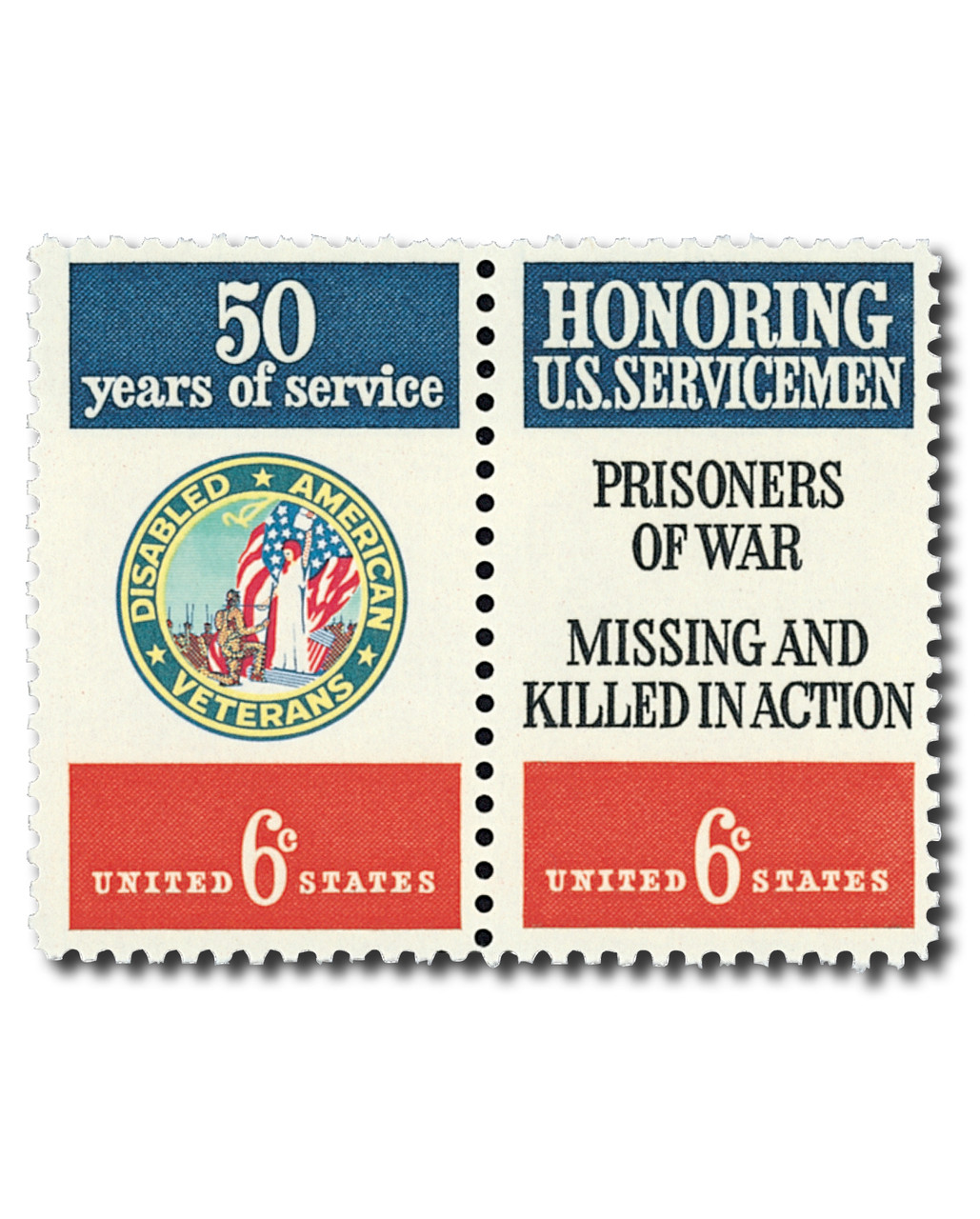 1421-22 - 1970 6c Disabled American Veterans & Servicemen - Mystic