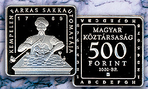 4587235 - 2002 Hungary 500f Chess CuNi Coin/MylarS