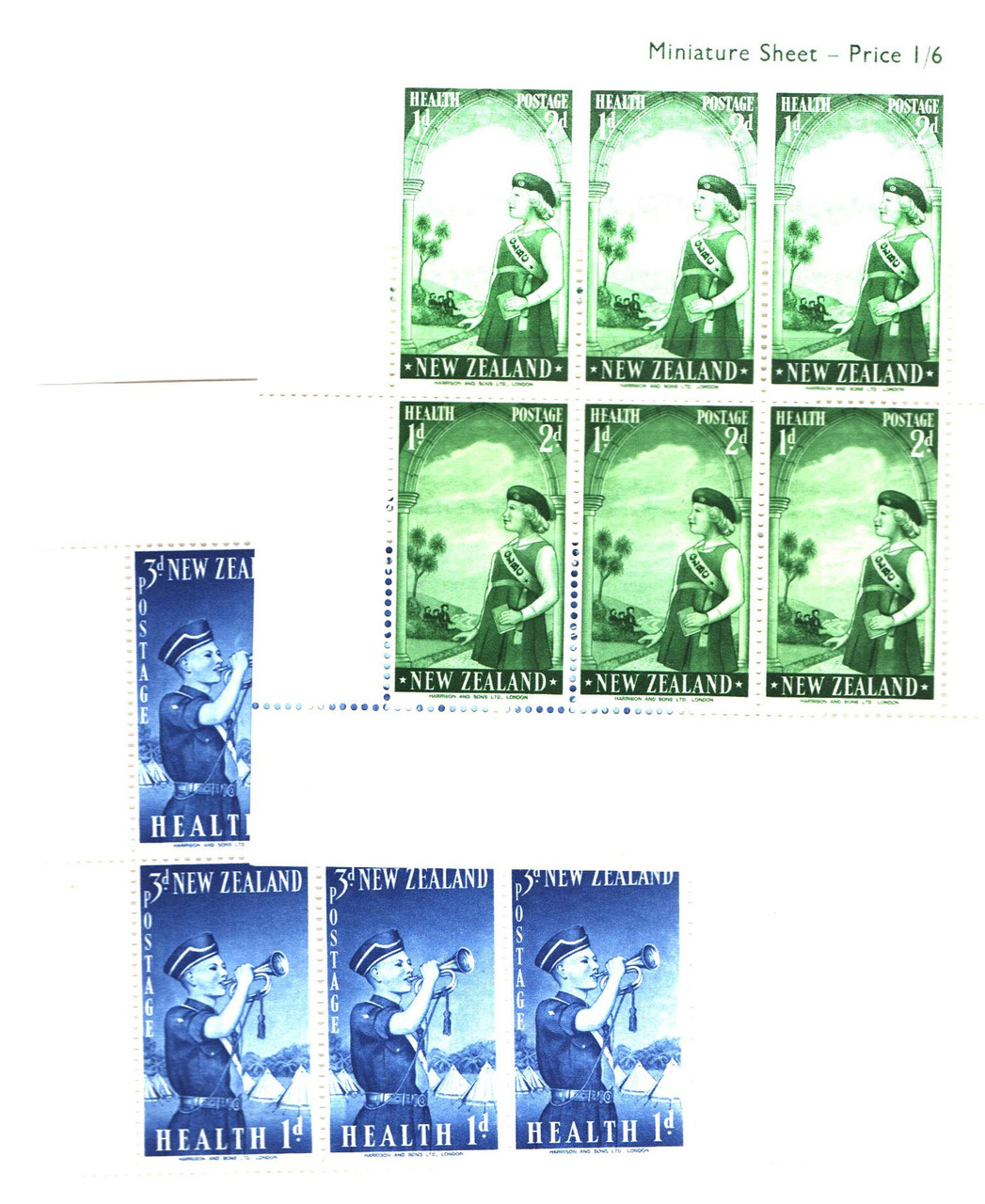 B54a/55a - 1958 New Zealand