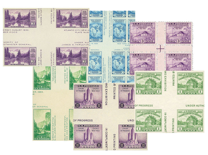 752//70a - 1935 Farley's Follies, Set of 6 Gutters - Mystic Stamp
