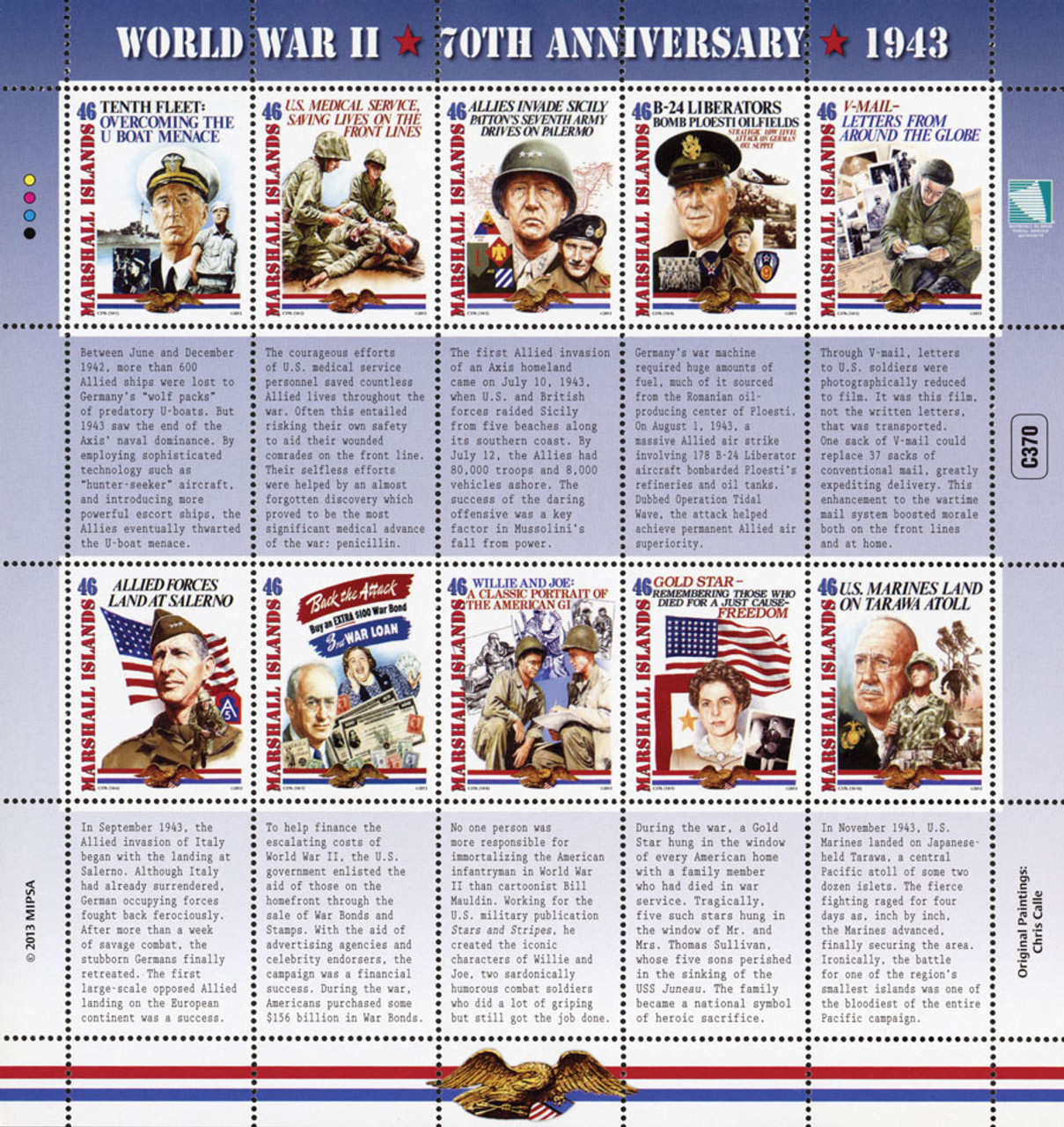 M12348 - 2013 World War II 70th Anniversary