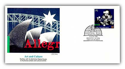 57623D - 1988 Australia Joint Issue Art & Culture FDC