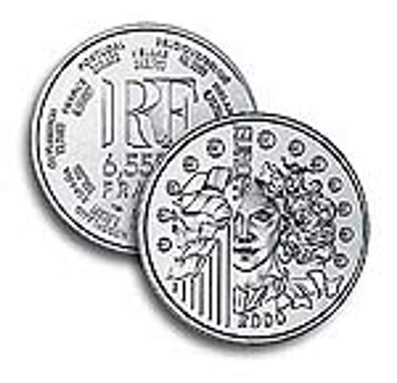 4571592 - 2000 French 1-Euro EuroParity BU Silver Coin