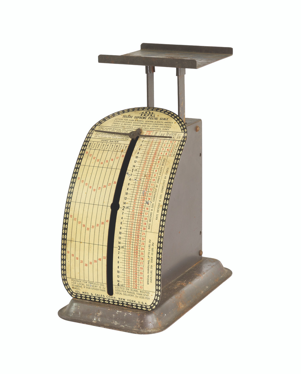 M12525 - Vintage Small Sheet Metal Spring Postal Scale