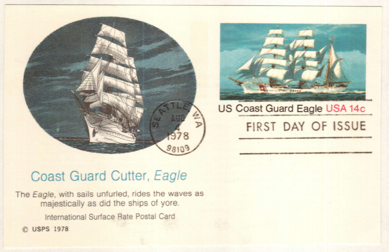 UX76 - 1978 14c Postal Card - Coast Guard