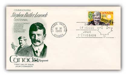 6A504 - 1969 6c Stephen Leacock