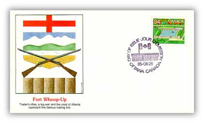 6A1054 - 1985 34c Fort Whoop Up