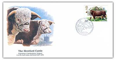 9A1046 - 1984 26p British Cattle, Hereford Bull