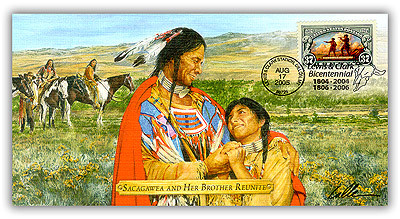 571467 - 2005 L&C Sacagawea & Brother Reunite Commem