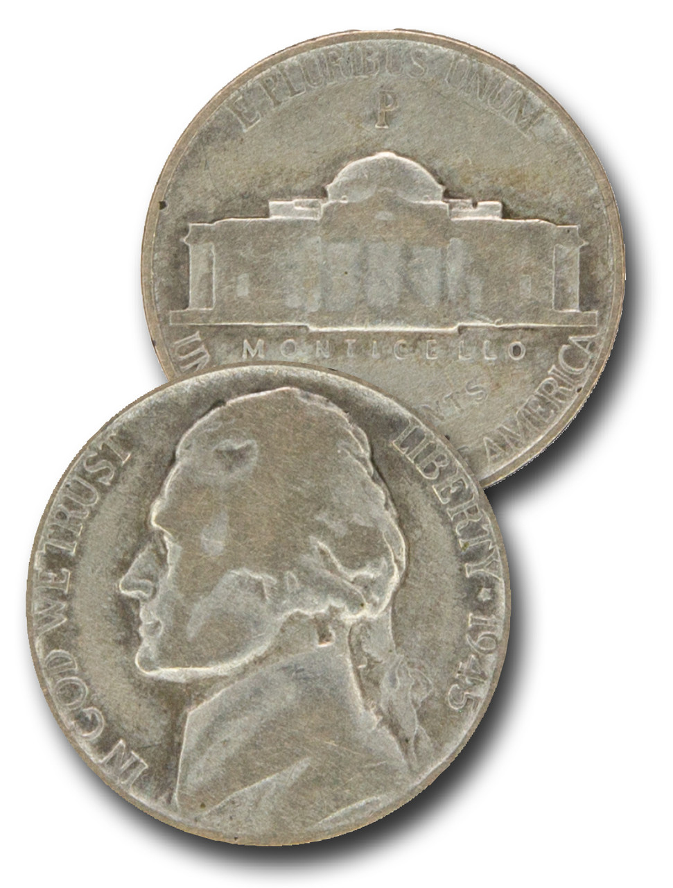 CN-945P - 1945-P War Time Nickel - Mystic Stamp Company