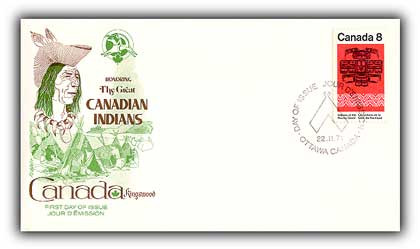 6A573 - 1974 Pacific Indians,Thunderbird Symbolism 8c