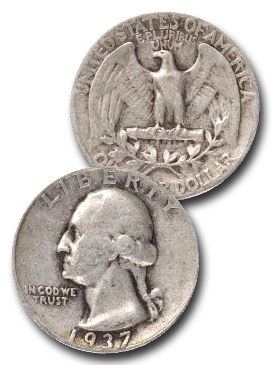 CQ-937 - 1937 George Washington Silver Quarter - Mystic Stamp Company